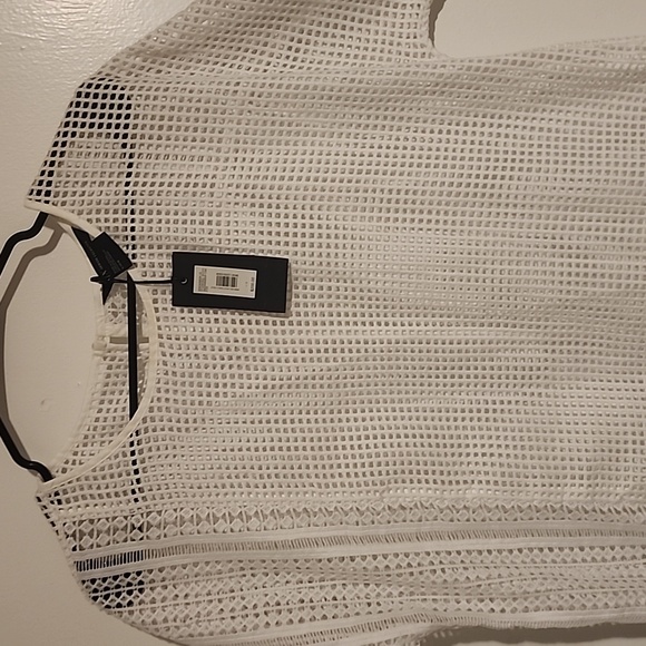 Armani Exchange White Mesh Dress - Picture 3 of 5